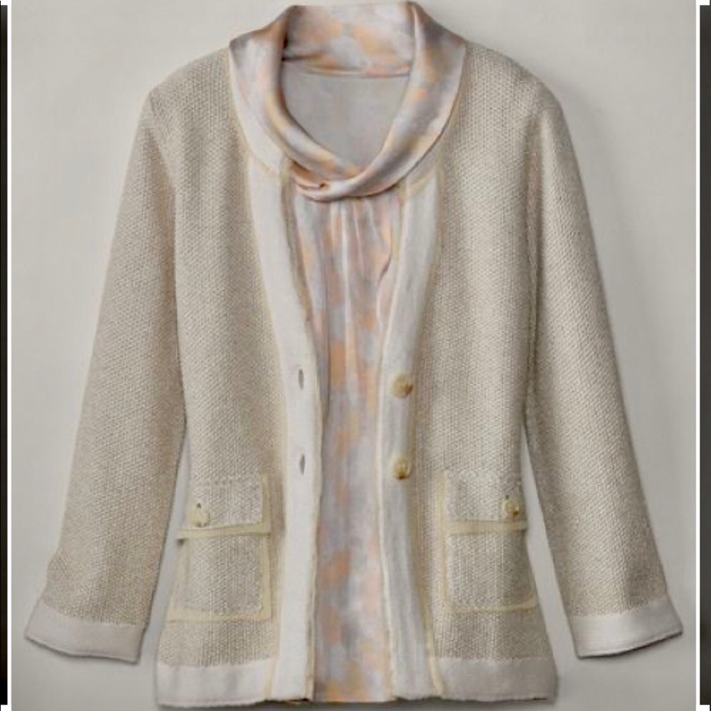 Coldwater Creek Twinkle Texture Sweater